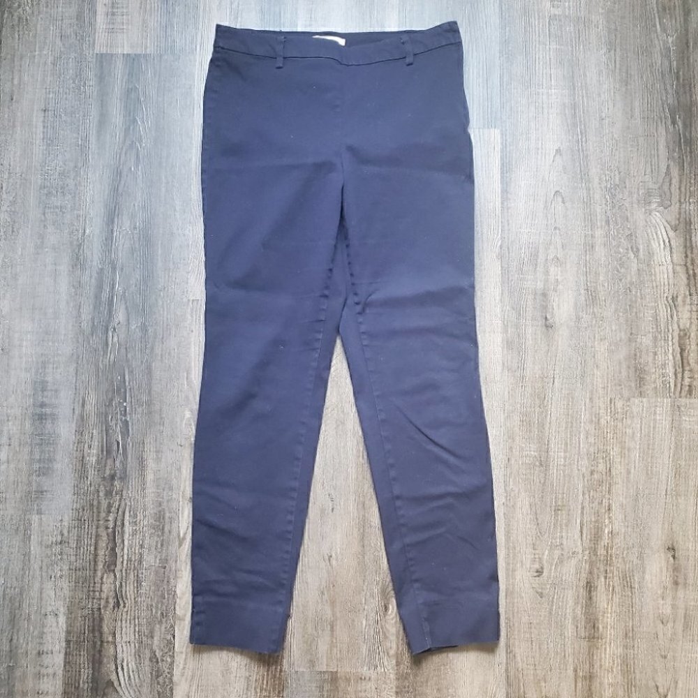 Navy Blue Dress Pants - Ankle